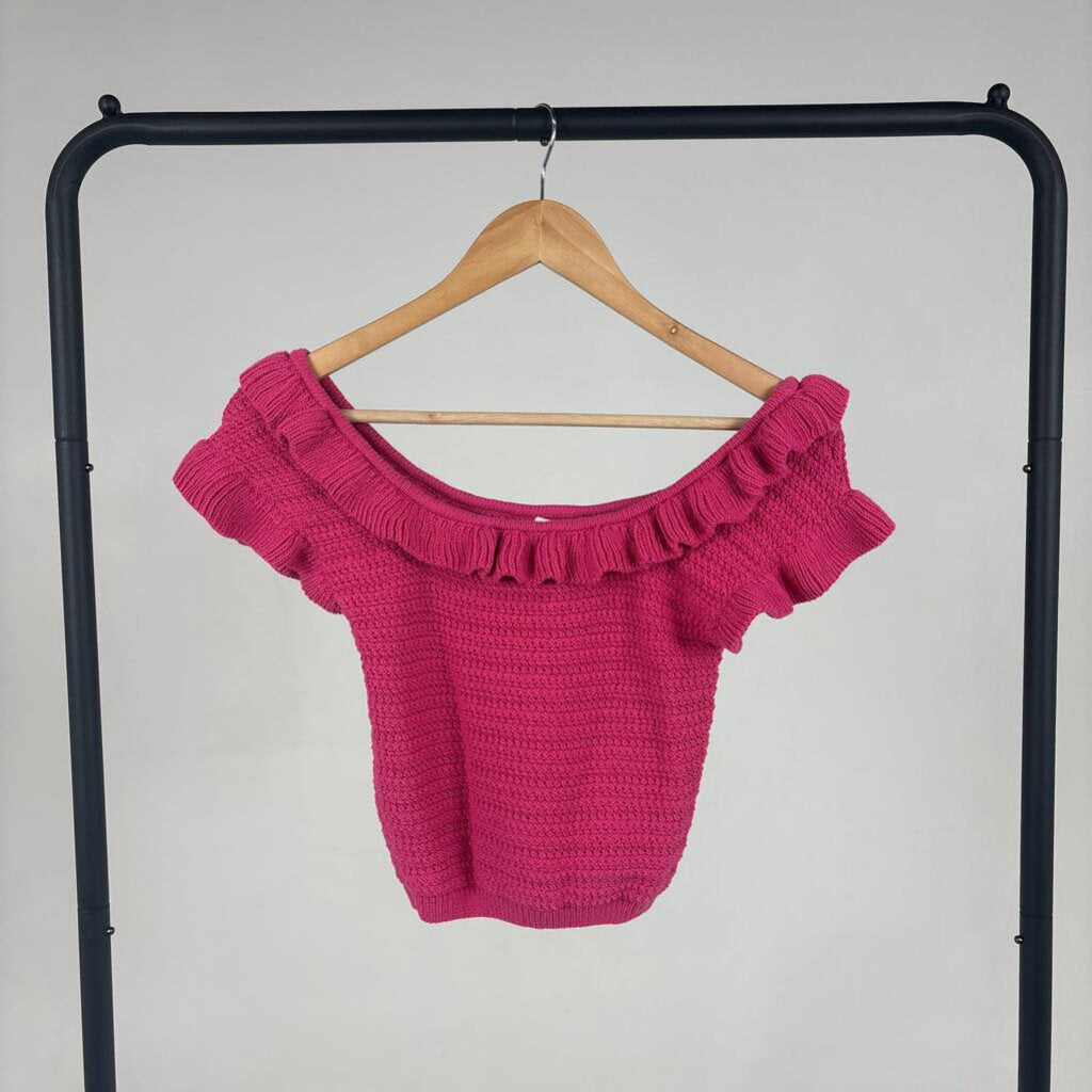 Knit Ruffle Tank (S)