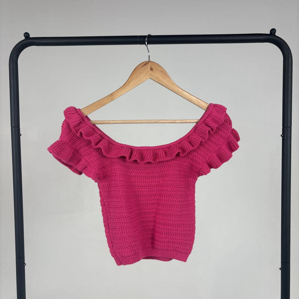 Knit Ruffle Tank (S)