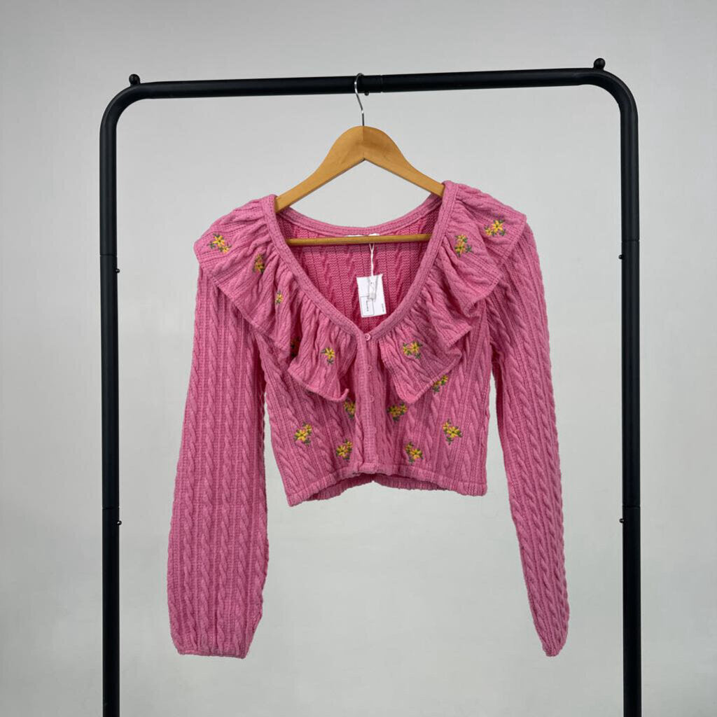 Ruffle Collar Cardi (S)