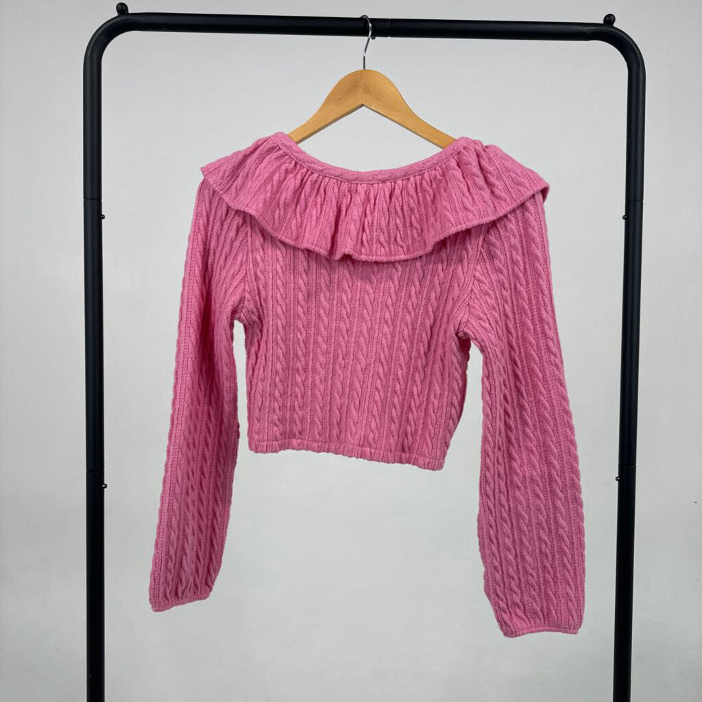 Ruffle Collar Cardi (S)