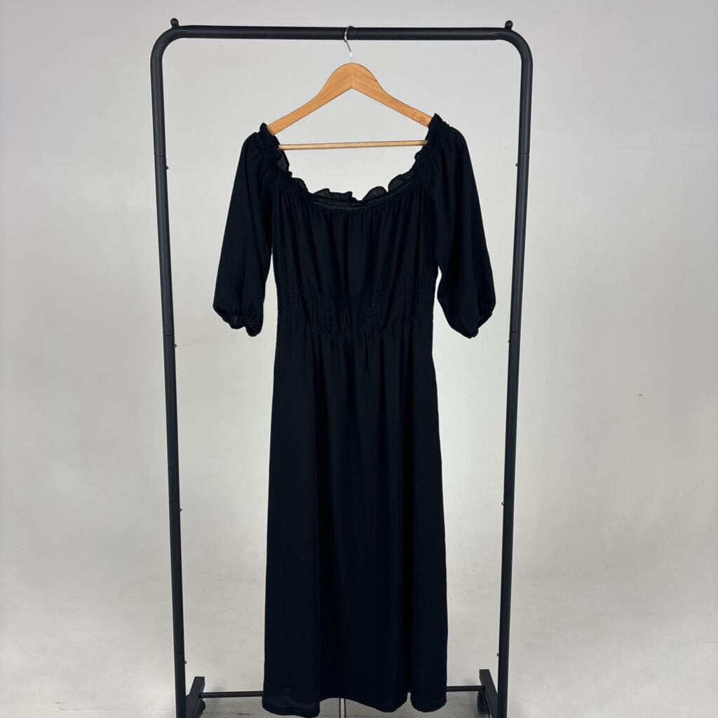 Waist Cinched Long Sleeve Dress (M)