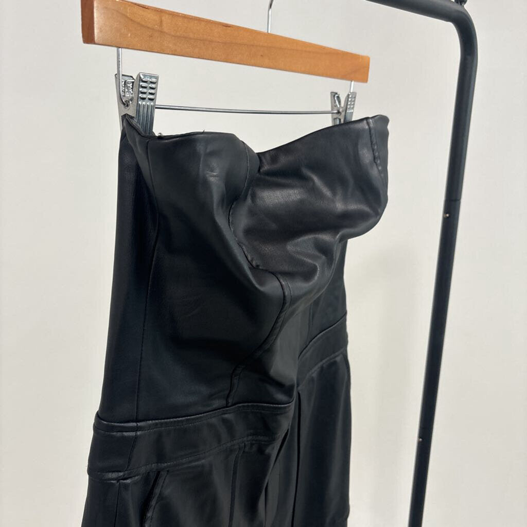 Faux Leather Jumpsuit (S)