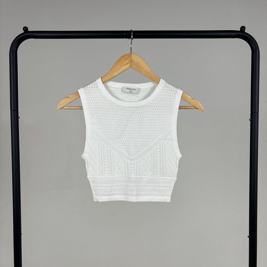 Textured Knit Vest (XS)