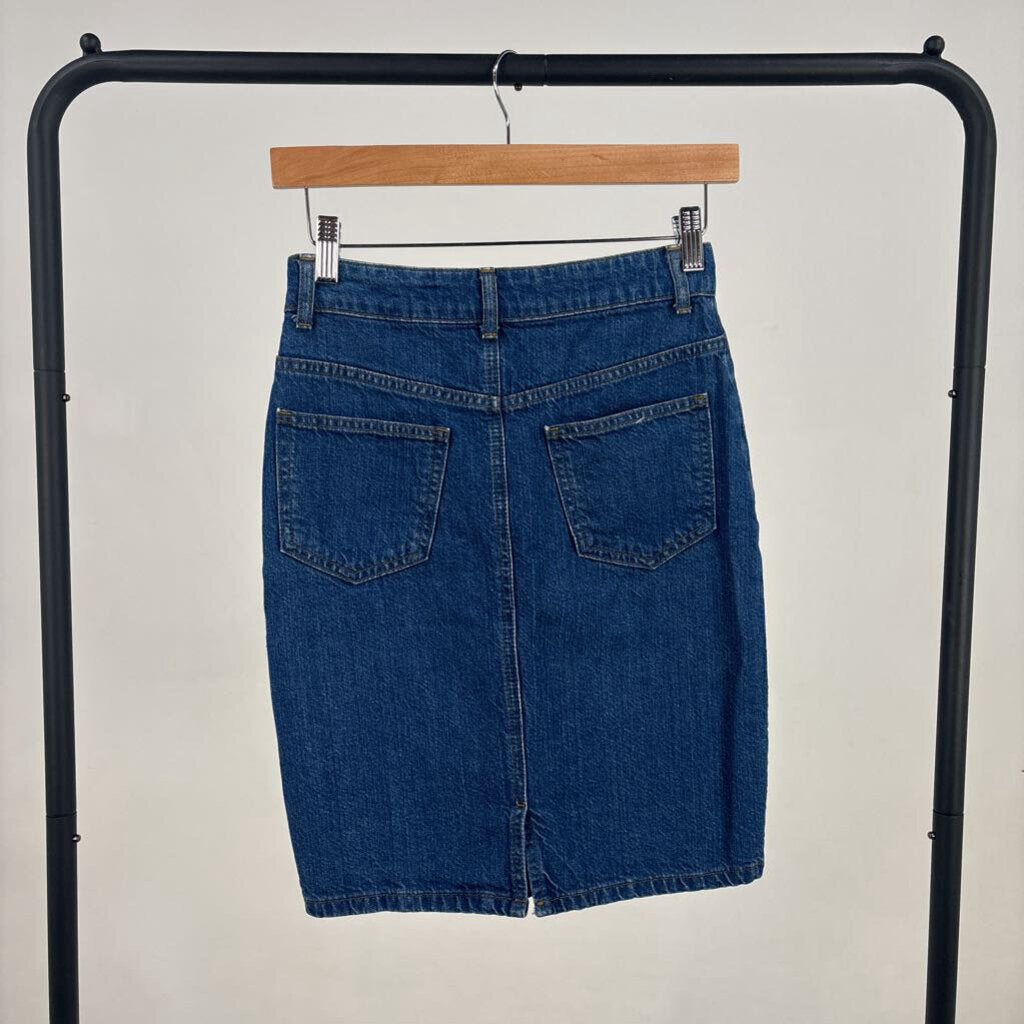 Denim Midi Skirt (25)