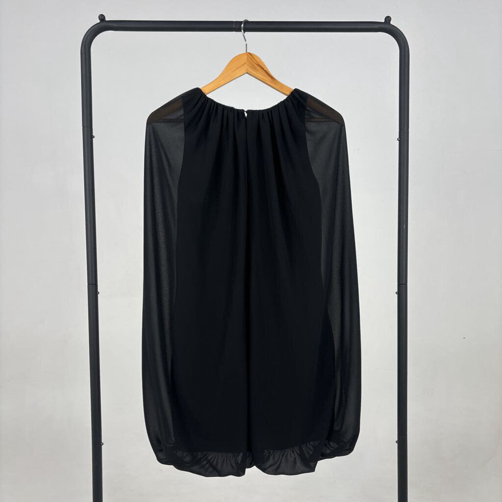 NWT! Sheer Cape Dress (M)