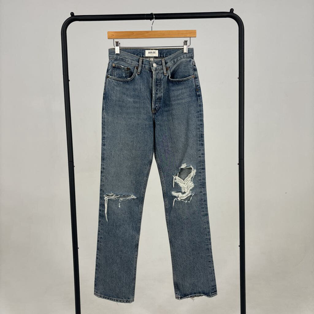 Distressed Straight Jeans (24)