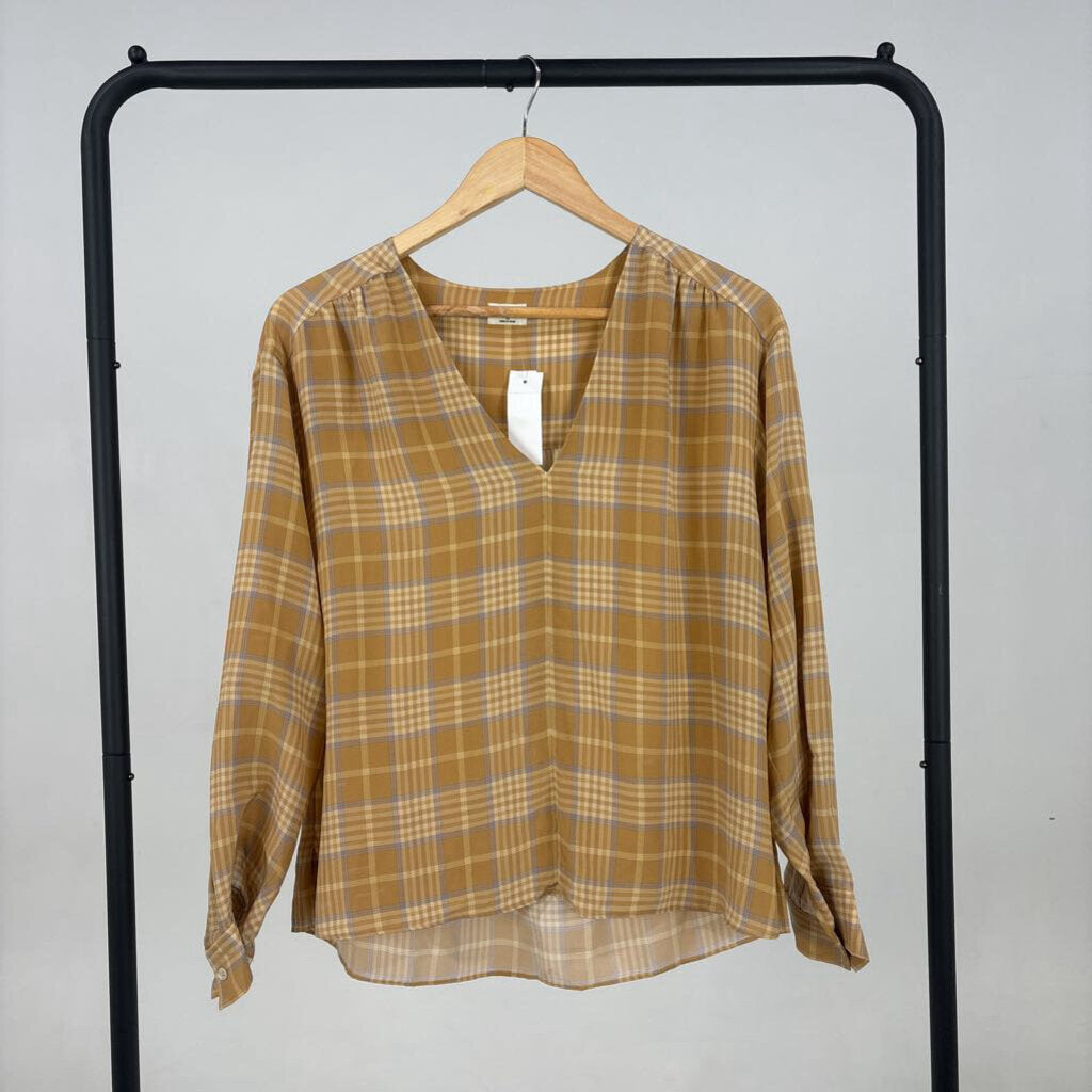 Silk Plaid Blouse (XS)