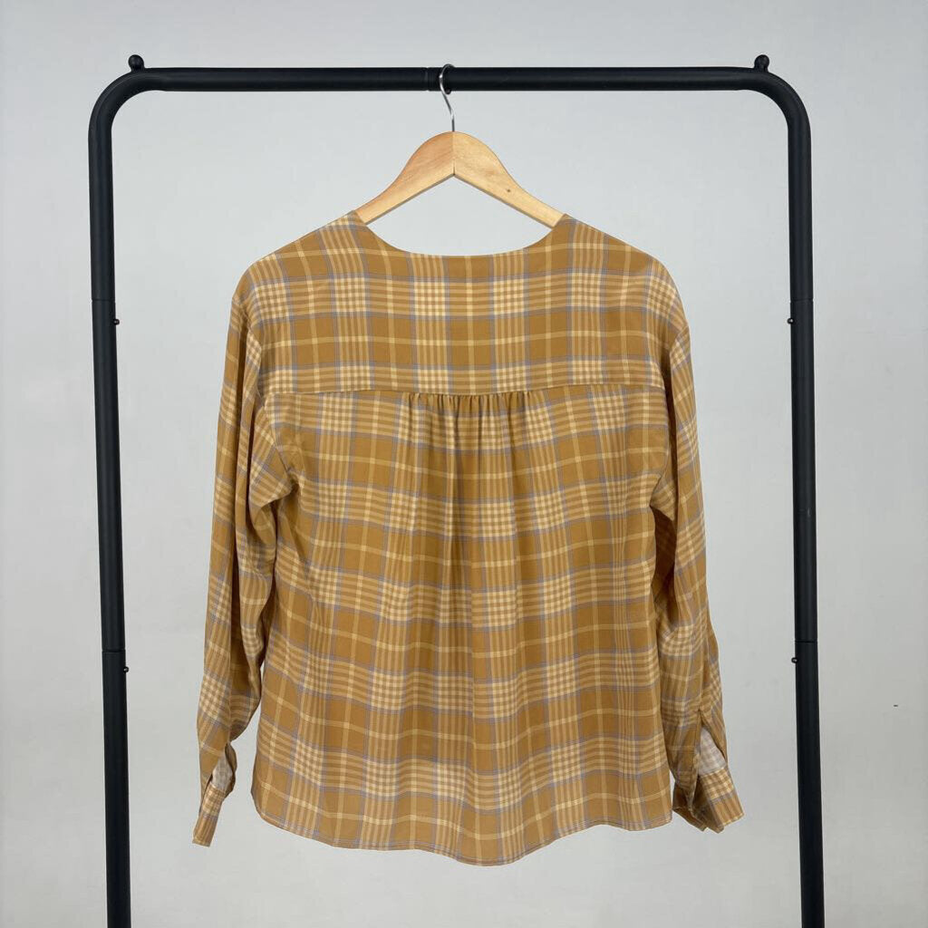 Silk Plaid Blouse (XS)