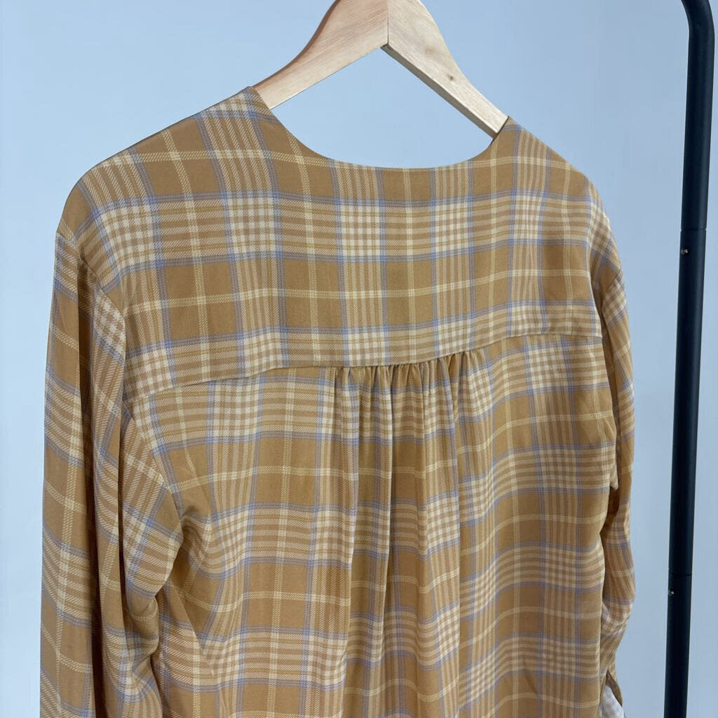 Silk Plaid Blouse (XS)