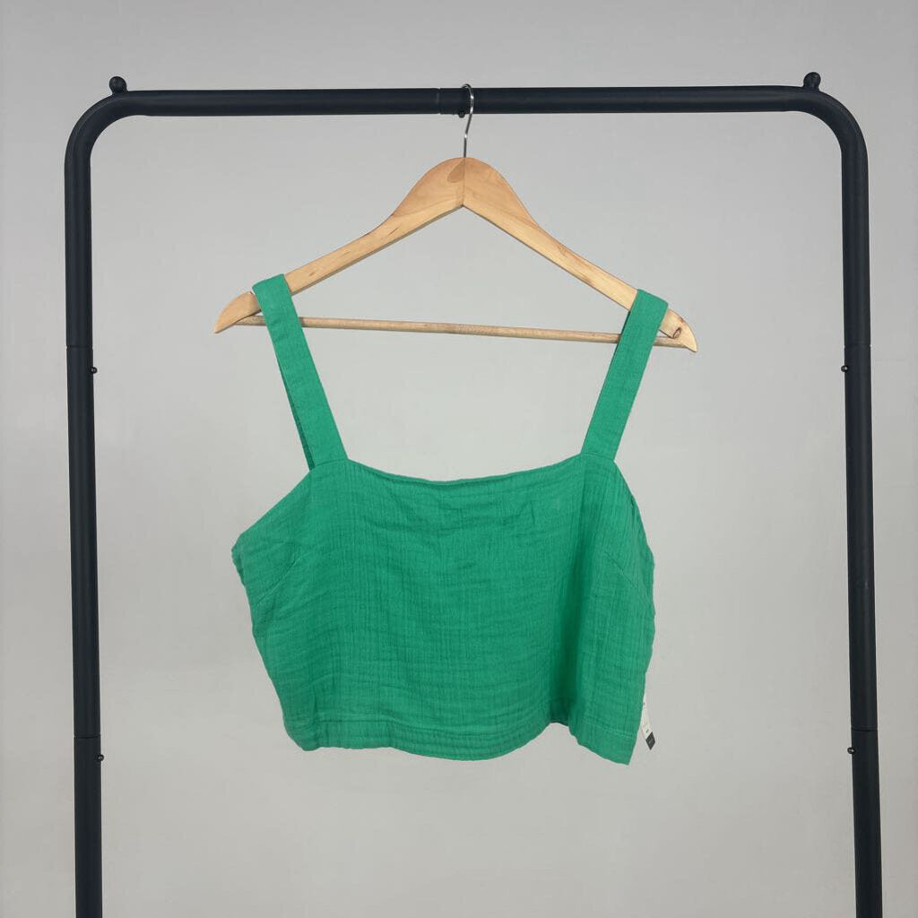 NWT Cotton Cropped Tank (M)