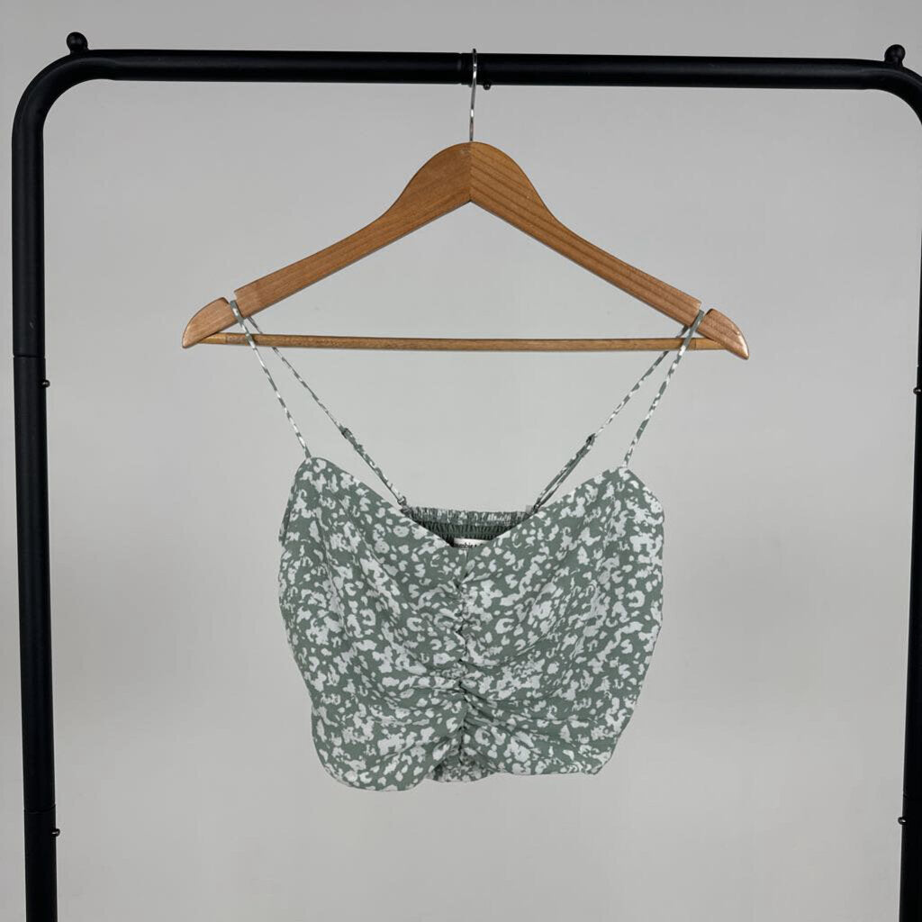 NWT! Crop Abstarct Print Spaghetti Strap (XS)