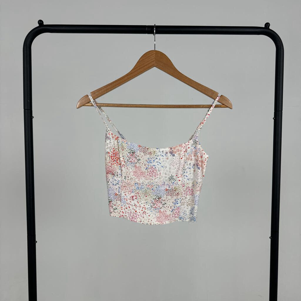 Crop Floral Tank (2XS)