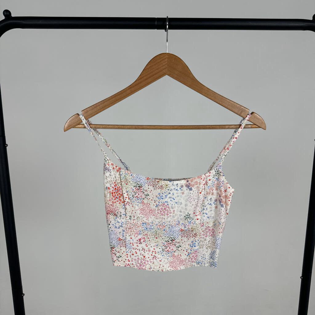 Crop Floral Tank (2XS)