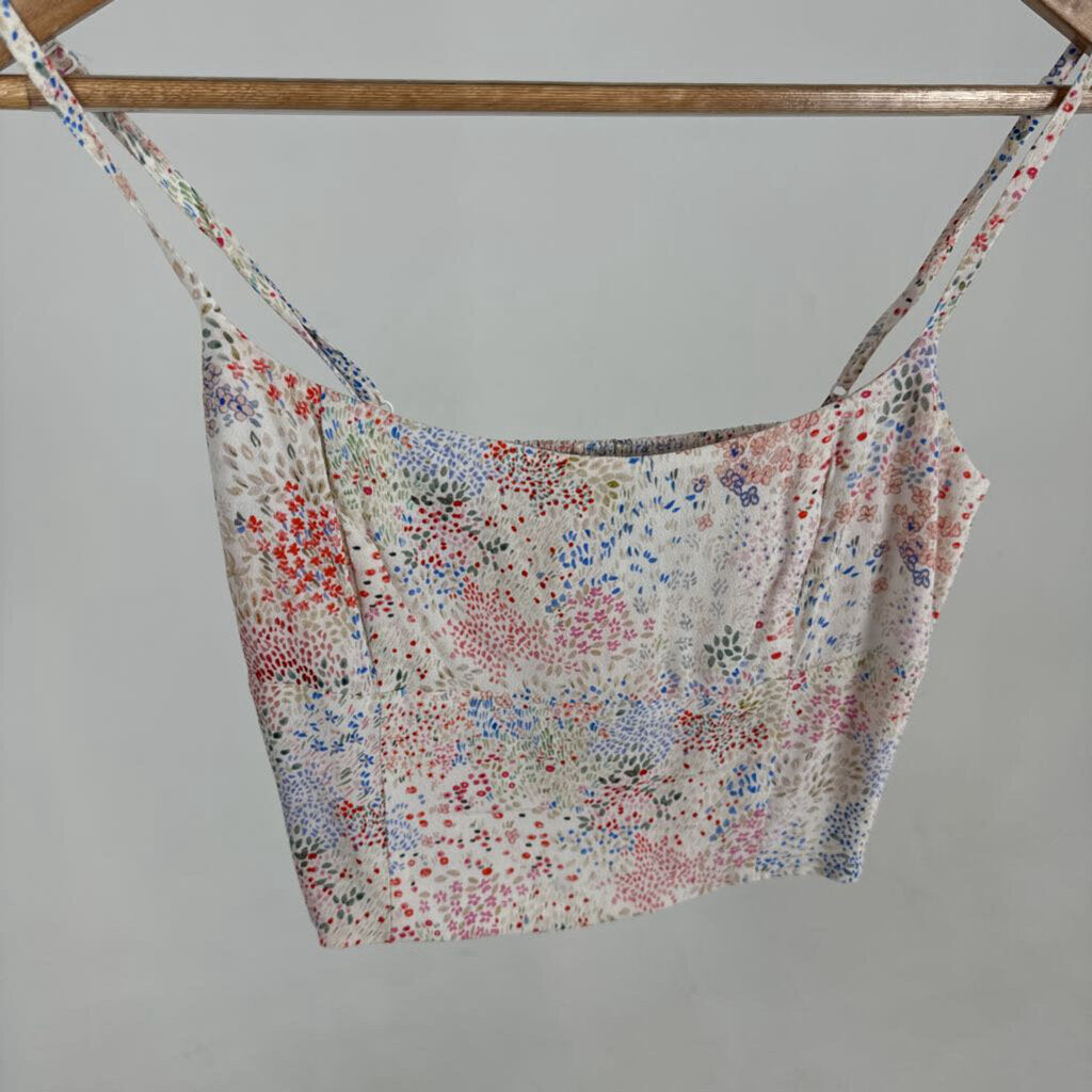 Crop Floral Tank (2XS)