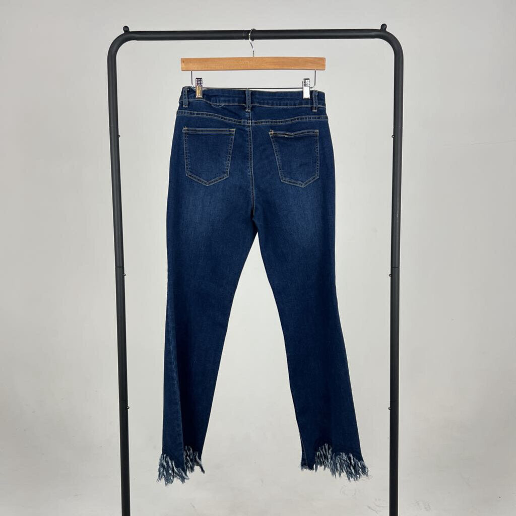 HR Slim Jeans With Fringe Hem (8)