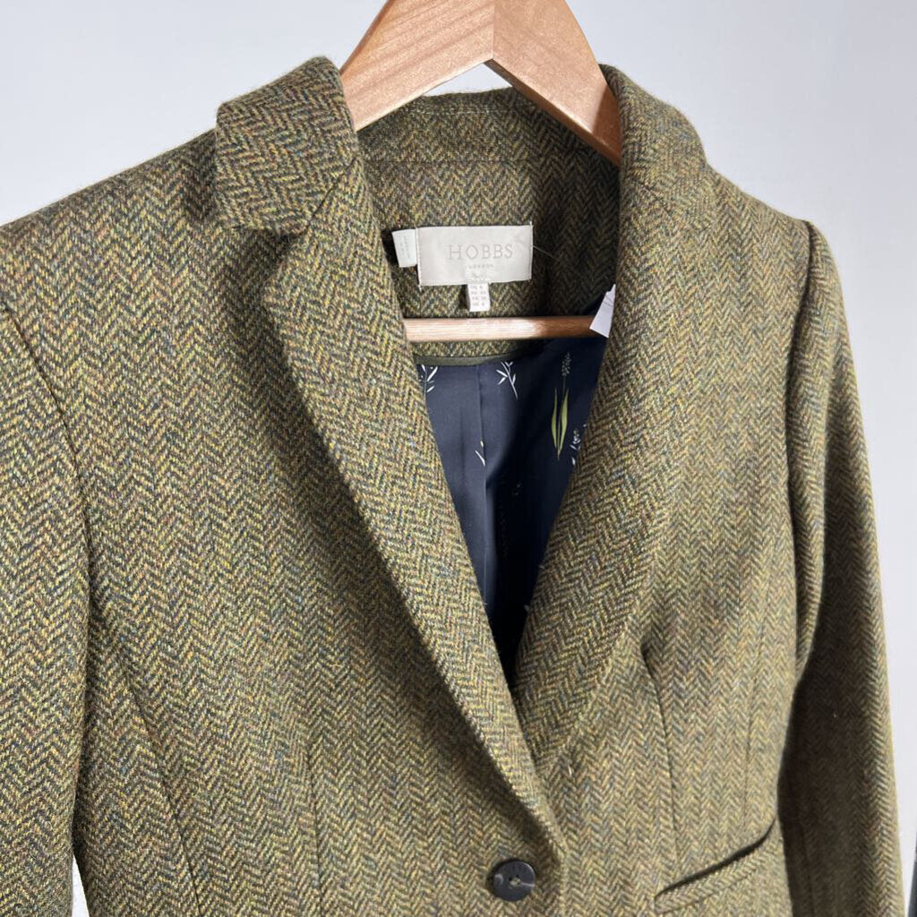 Herring Bone Pr Wool Blazer (4)