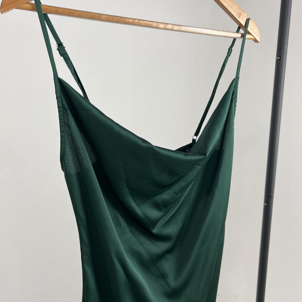 NWT! Satin Cowlneck Midi Dress (2)