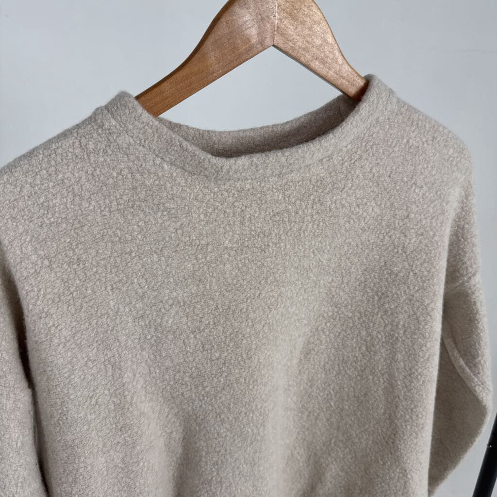 Wool Blend Crew Neck Top